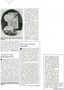 Art News, November, 1988