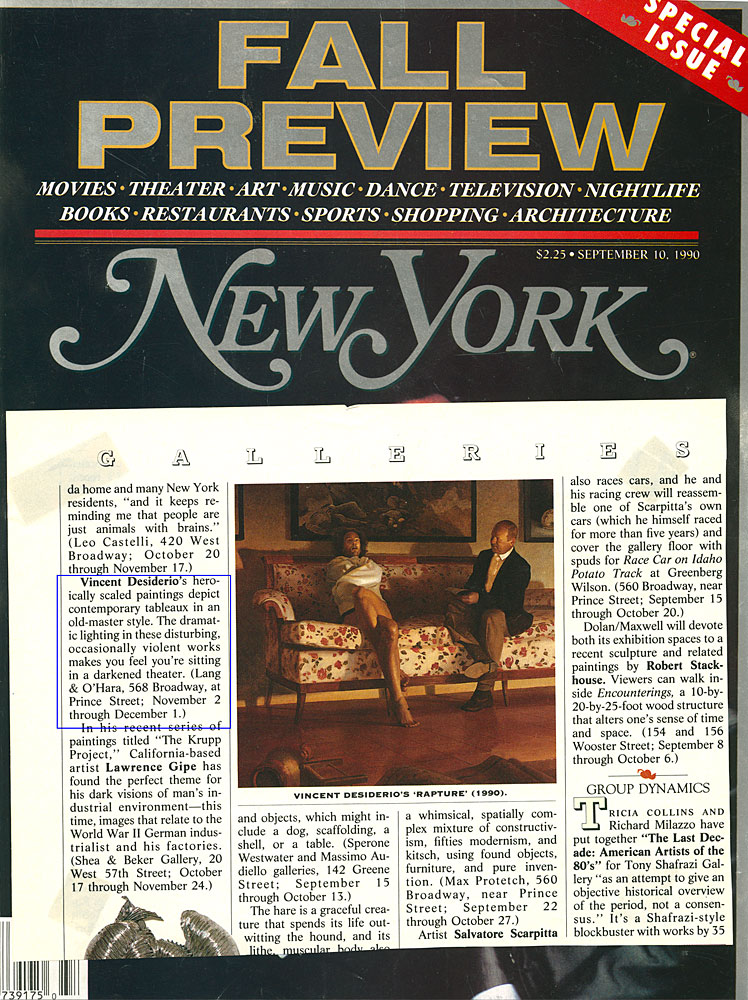 New York Magazine, September 10, 1990