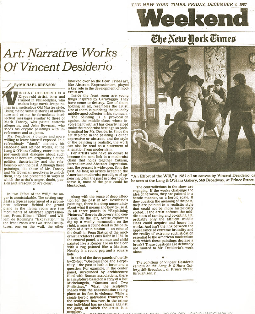 New York Times, December 4, 1987